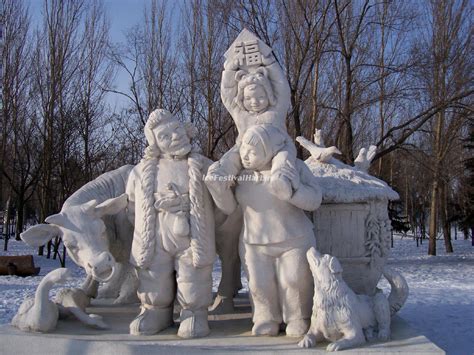 Snow Sculptures - Harbin Ice Festival Wallpapers, China