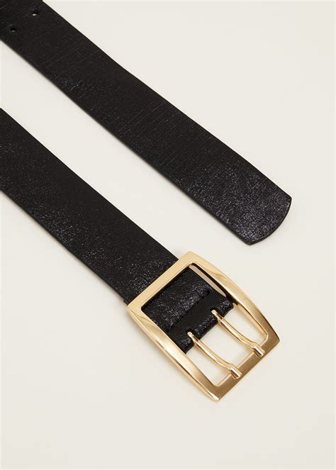 Wide Leather Waist Belt