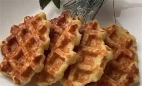 Фруктовые творожные вафли с яблоками в вафельнице простой рецепт пошаговый