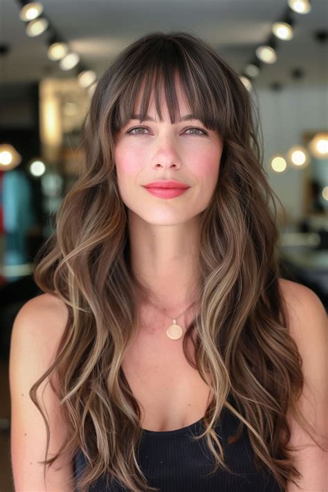 30 Trending Long Hair with Bangs Ideas - HyMum