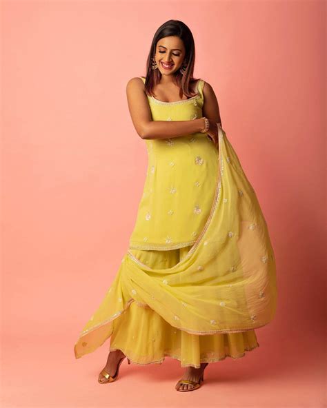 Niharika Konidela Ravishing Look In Yellow Kurta Set - K4 Fashion