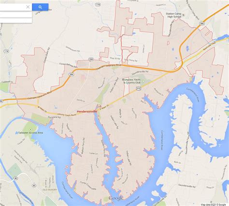 Hendersonville Tennessee Map - United States