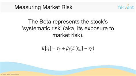 systematic risk aka beta   calculate beta   stock