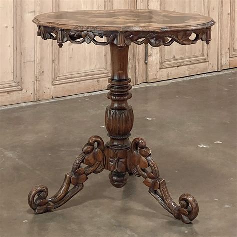 19th Century Swiss Inlaid Tilt-Top Center Table For Sale at 1stDibs