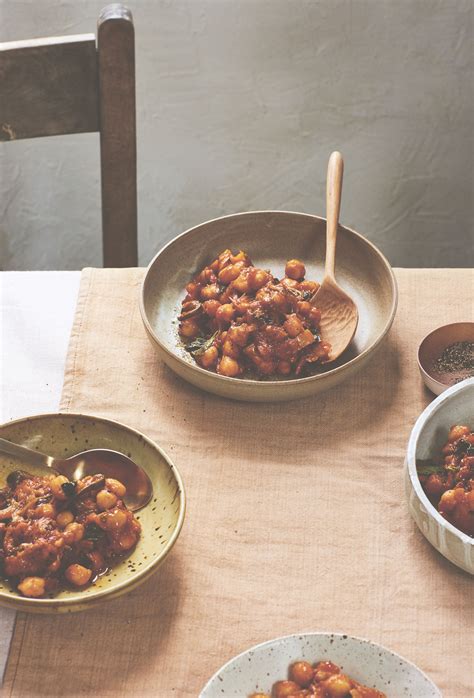 Theo Randall - Chickpeas with braised summer vegetables and basil