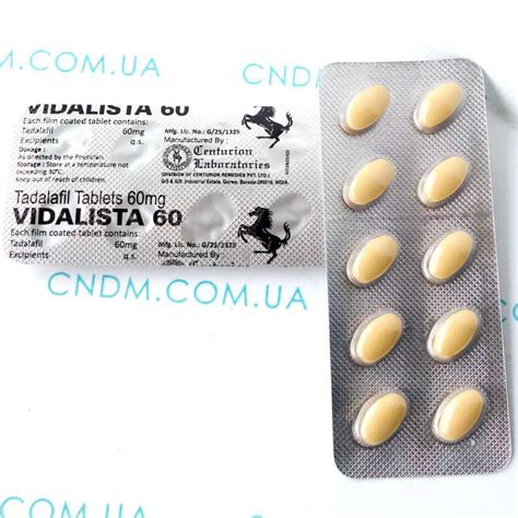 Vidalista 60 / Видалиста 60 — таблетки для потенции. Инструкция, отзывы