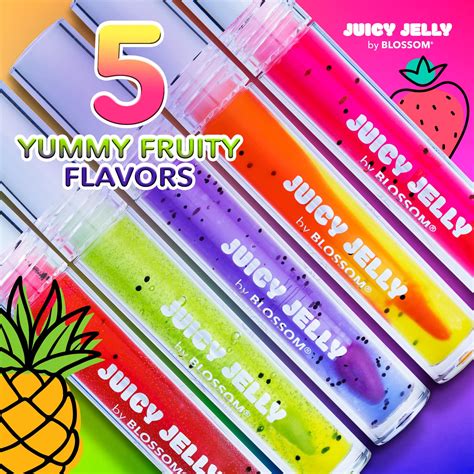 Amazon.com : Blossom Juicy Jelly Moisturizing Lip Care Fruit Flavored