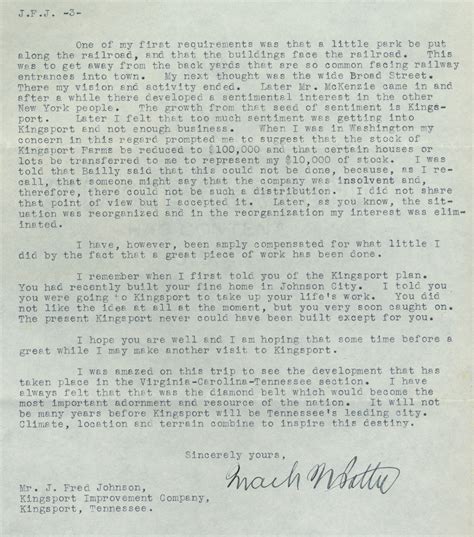 Letters from the Archives – Archives of the City of Kingsport