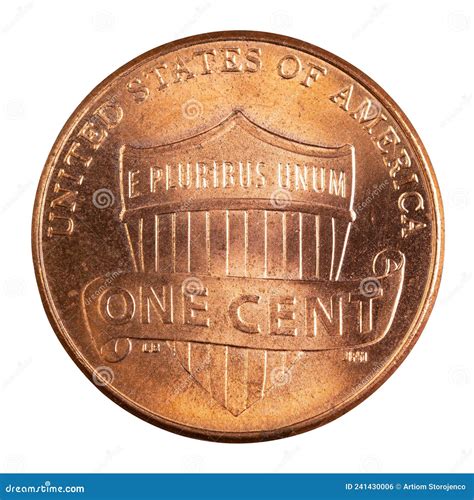 One Cent Coin. Money United States of America. E Pluribus Unum