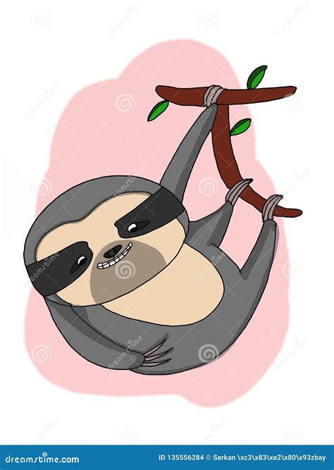 Cute Sloth Illustration Drawing Line Illustration Coloring Drawing Line ...