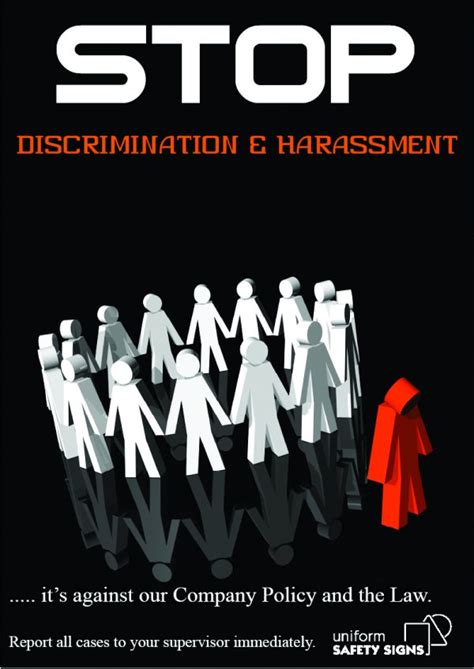 Stop Discrimination and Harassment | Safety Posters | USS