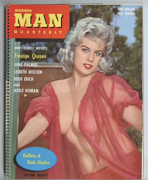 Modern Man Quarterly 1960 June Palmer, Adele Roman 70pgs Pinup Magazine