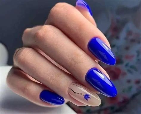 Пин от пользователя D.T. на доске Nageldesign | Синий маникюр ...