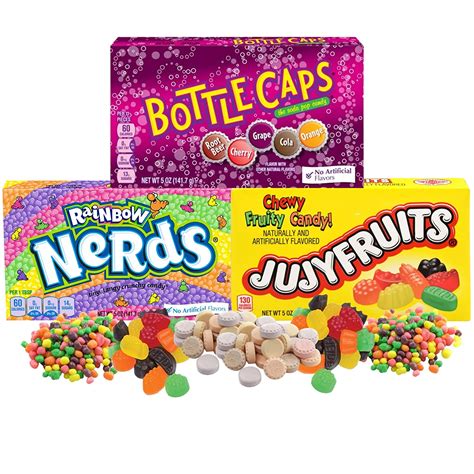 Buy Nostalgia Candy Movie Theater Box Kit, Nerds, Bottle Caps and