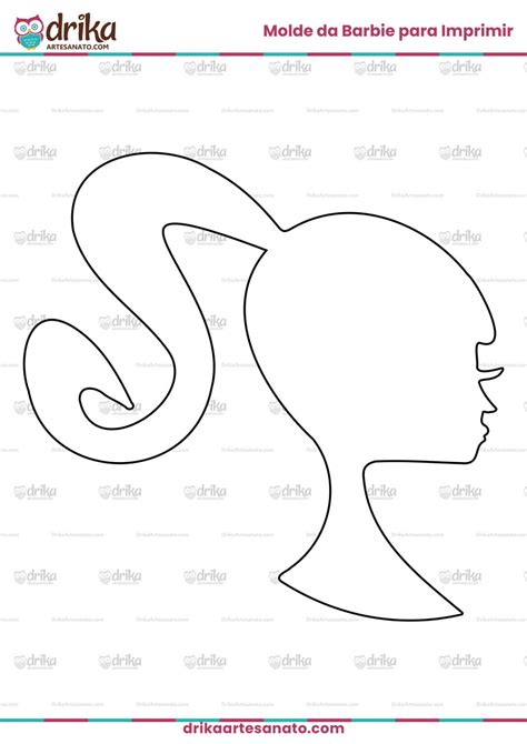 Molde da Barbie para Imprimir Grátis em PDF
