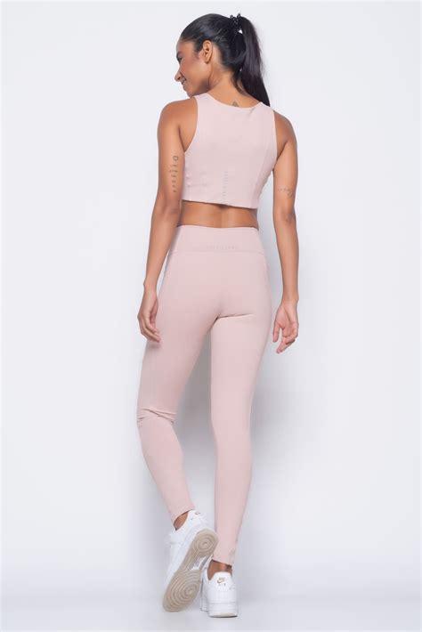 Conjunto Ágata Nude - Moda Fitness: Roupas Fitness Femininas | Santa