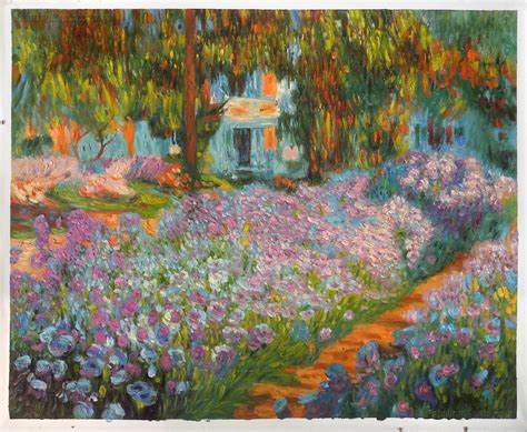 Irises in Monet's Garden 1900 - Claude Monet Paintings | Monet