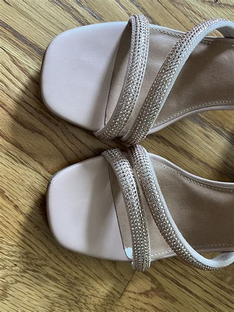 Dolce Vita Myla Nude Sparkle Shoes Heels Sandals Tan … - Gem