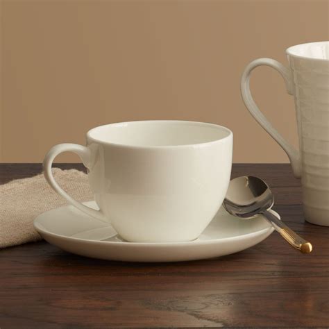 Lucerne White Tea Cup and Saucer – Mikasa