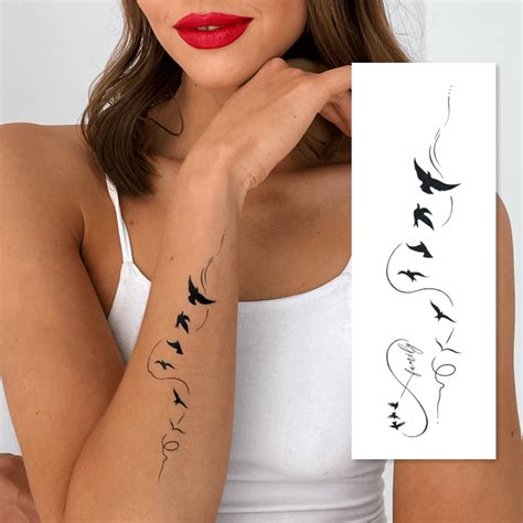 Тимчасове тату "Легкість та свобода": купити в Arley Sign!