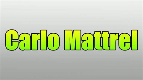 Carlo Mattrel - YouTube