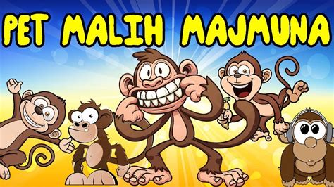Pet malih majmuna - Pjesme za djecu | Pjesmice za djecu o životinjama ...