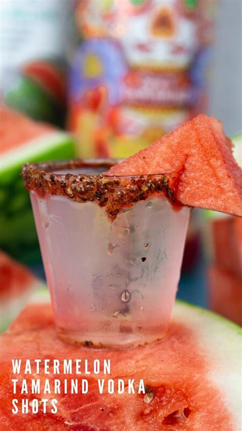 watermelon vodka tamarind shots recipe yummy alcoholic drinks shot