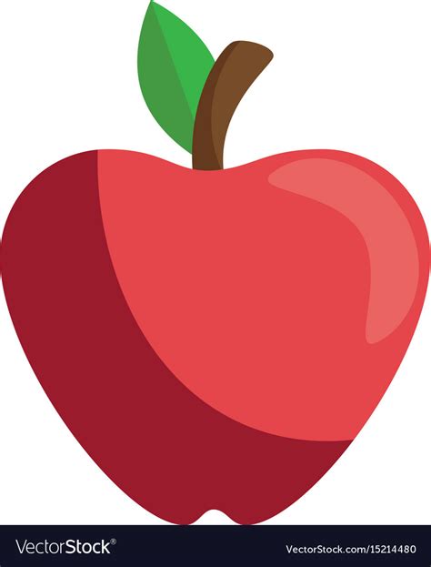 Apple fruit isolated Royalty Free Vector Image