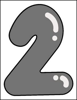 gray number templates  henrycreated tpt