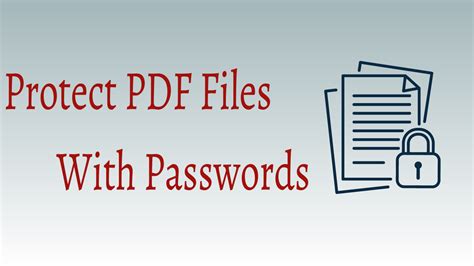 How To Protect PDF Files With Passwords And Anti-copy Technology For ...