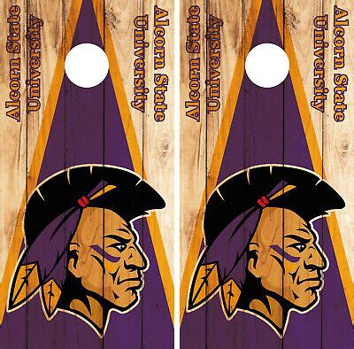 Alcorn State Braves Cornhole Wrap NCAA Skin Decal Vinyl Mascot Board Set CO950 | eBay