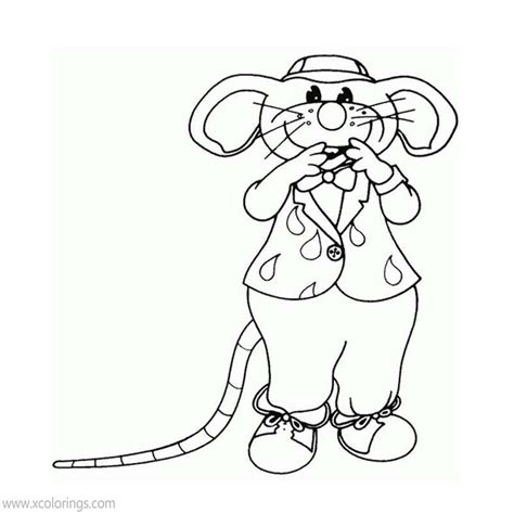 Bananas In Pyjamas Rat in a Hat Coloring Pages - XColorings.com
