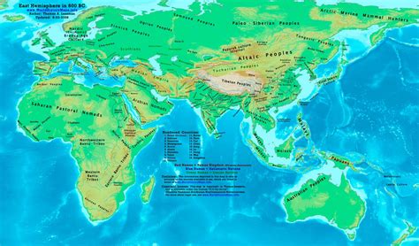 World map 600 BC - World History Maps