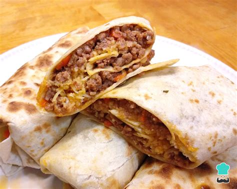 Burrito de carne y queso fáciles - ¡Listos en 30 minutos!