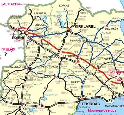 edirne_na_karte - Каппадокия и другая Турция. Путеводитель