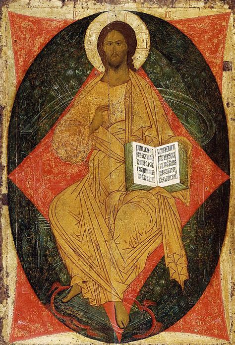 Дионисий (ок.1440-1502) -- Спас в силах - Икона