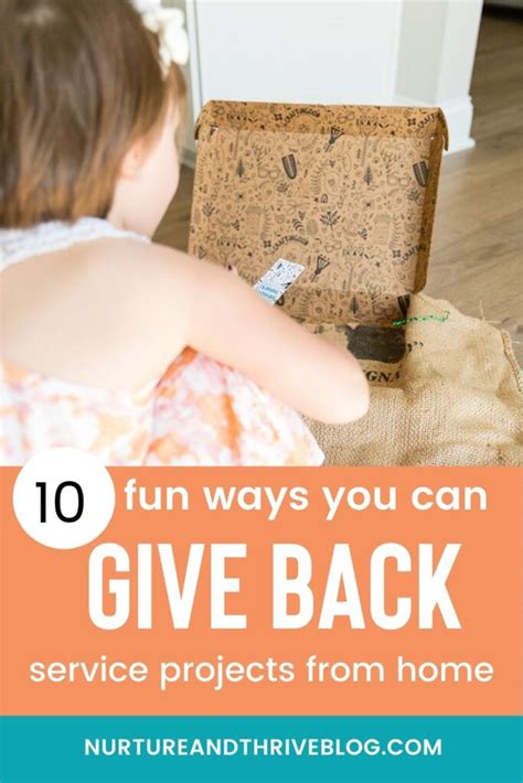 10 fun ways to serve your community from home all year teach children ...