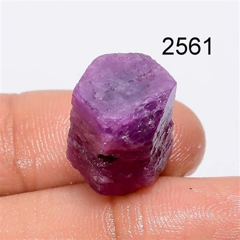 natural raw pink ruby crystals natural gemstone rock stones