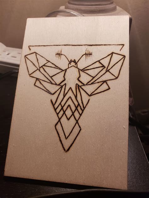 My geometric moth. Starting to find a bit of a groove with my line work