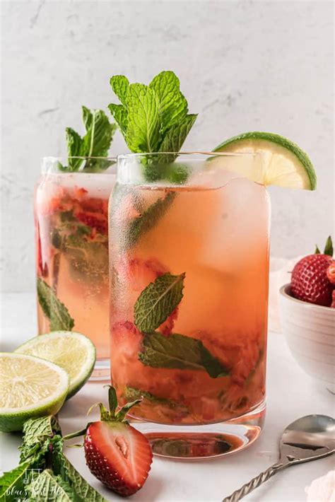 Strawberry Mojito Mocktail (Virgin Recipe) - Blues Best Life