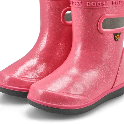 bogs infants  skipper ii glitter rain boot softmoccom