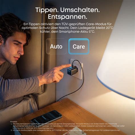 45W Nano-Ladegerät – Schnellladen & Smart-Care-Modus - Anker DE