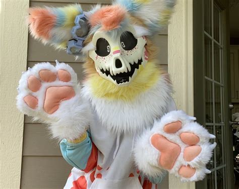 Skull Dog Fursuit Full Partial With Add Ons Made by Me Read the ...
