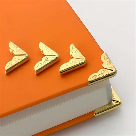 Luxury Golden Metal Book Corner Protector Book Cover – IndynIvy_ink