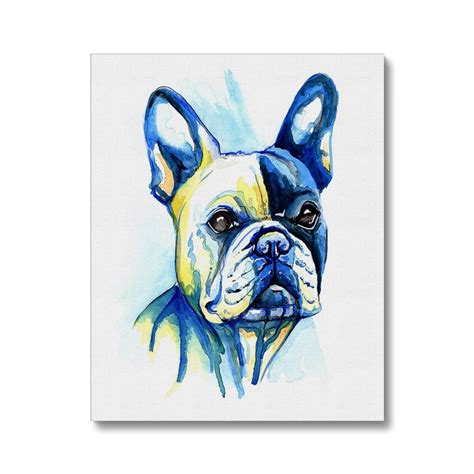 French Bulldog Canvas Prints - Art By Mike Ramshaw