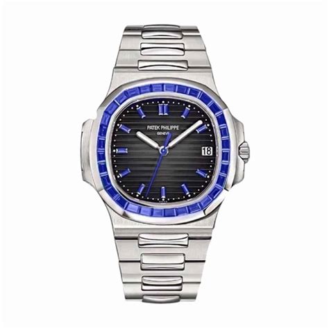 Patek Philippe 5711/111p Nautilus Blue Sapphire Bezel - Luxury Watches USA