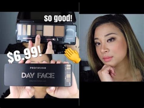 profusion day face palette review youtube