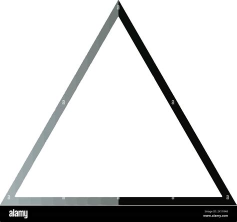 Triangle shapes isolated over white background illustration Stock ...
