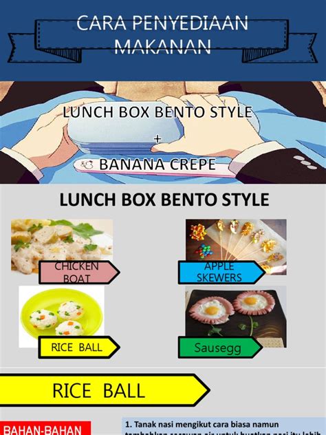 Cara Penyediaan Makanan