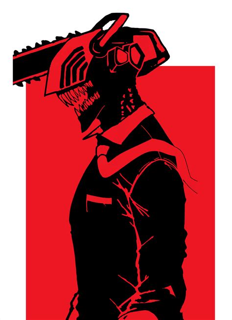 chainsaw man anime flat art 17396788 Vector Art at Vecteezy